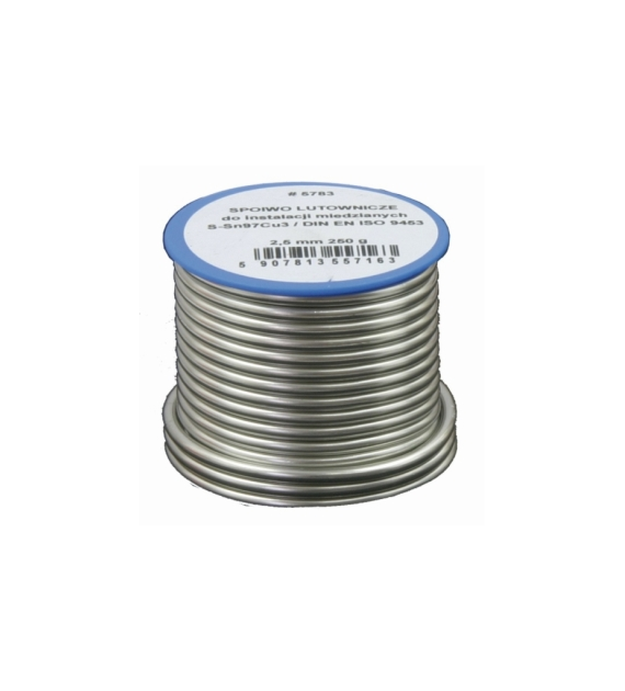 Lut miękki, spoiwo lutownicze 3mm 250g SN97CU3 UNIPAK