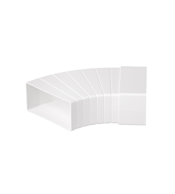 Kolano poziome wielokątne 45° do kanału 110x55mm airRoxy 7730