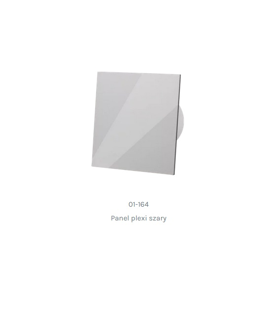 Panel plexi szary do wentylatorów dRim 100/125 airRoxy