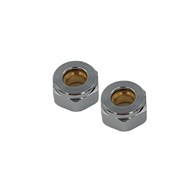 Złączka do miedzi 15x3/4 CHROM ( komplet = 2 szt ) GOSHE