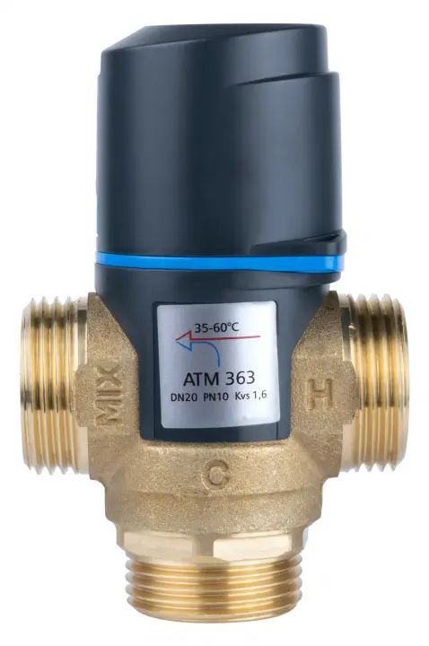 Termostatyczny zawór mieszający ATM 363, DN20, G1 , 35÷60°C, Kvs 1,6 m3/h AFRISO