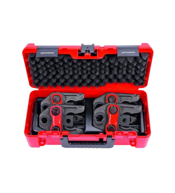 Zestaw szczęk zaciskowych standard w walizce ROCASE, M 15-18-22-28 mm ROTHENBERGER
