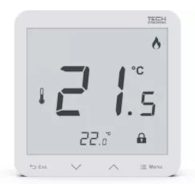 TECH Bezprzewodowy regulator pokojowy biały R-8s PLUS