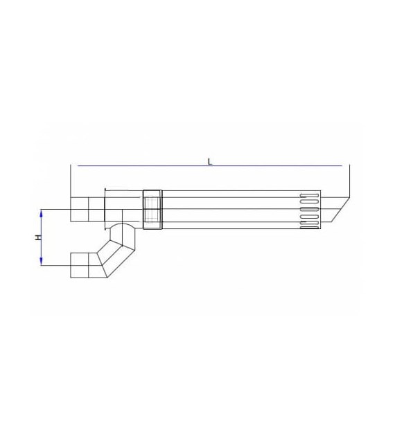 Zestaw kominowy poziomy C-13 80/125 SONNIGER