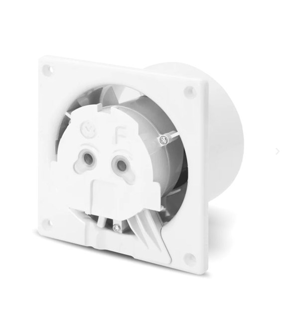 Wentylator ścienno-sufitowy 100mm 15W / łożysko kulkowe/ dRim 100 S BB /baza /dobierz panel/ 01-060