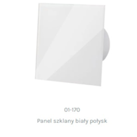 Panel szklany biały połysk dla wentylatorów dRim 100/125 airRoxy