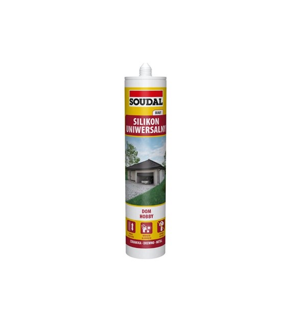 Silikon uniwersalny BIAŁY 280ml SOUDAL