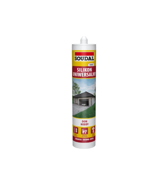 Silikon uniwersalny BIAŁY 280ml SOUDAL
