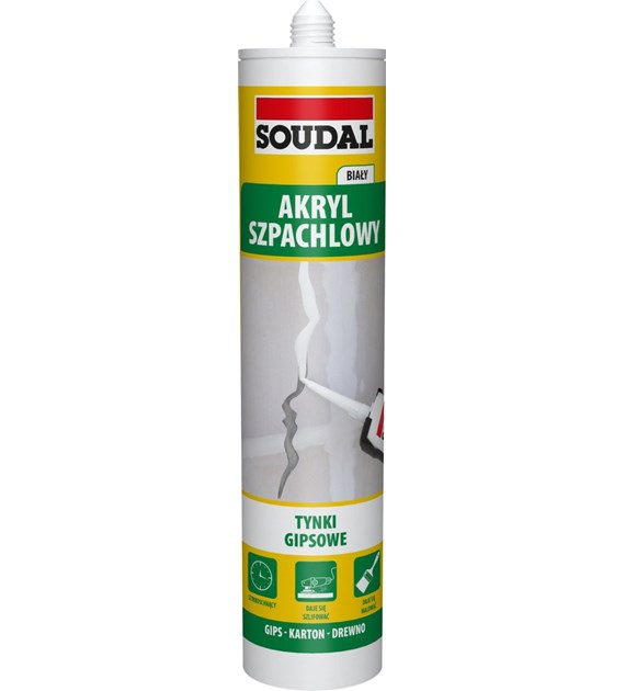 Akryl lekki szpachlowy biały SOUDAL