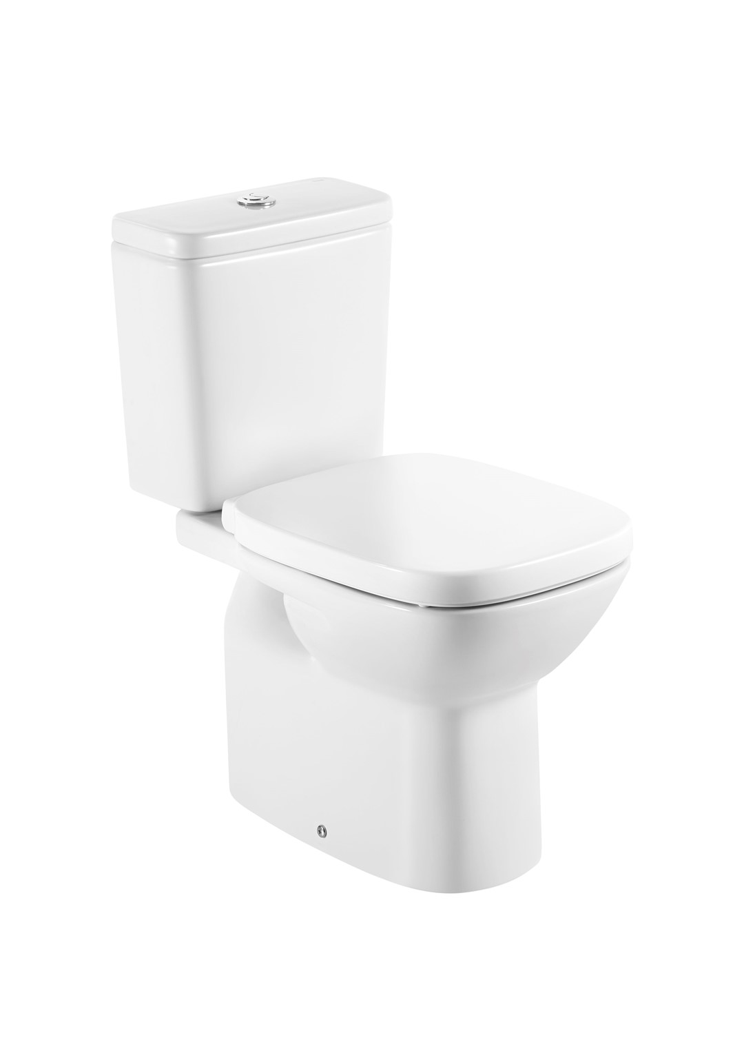DEBBA SQUARE Miska WC do kompaktu 65,5 cm kołnierzowa, odpływ pionowy ROCA
