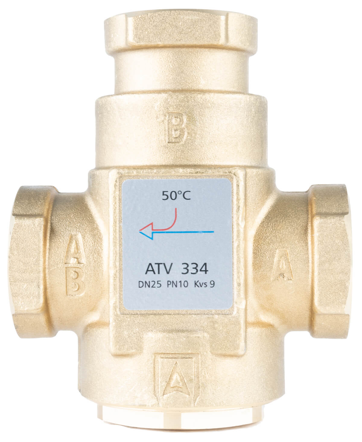 Zawór temperaturowy ATV 336, DN25, Rp1 , kvs 9, 60°C AFRISO