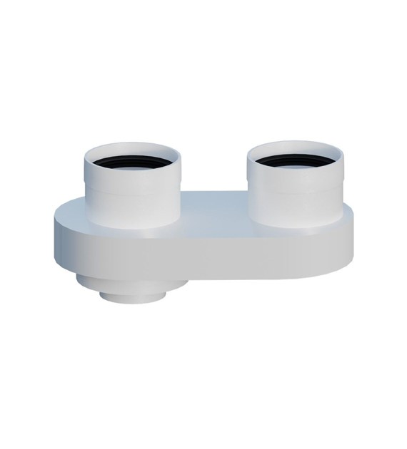 Rozdzielacz płaski PP z uszczelką EPDM 80 x 80/80 RICOM