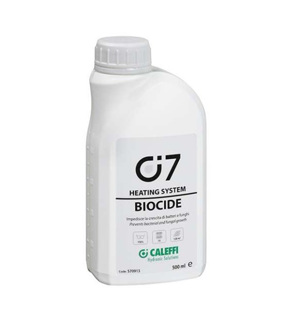 Zapobiega rozwojowi bakterii oraz grzybów C7 BIOCIDE CALEFFI