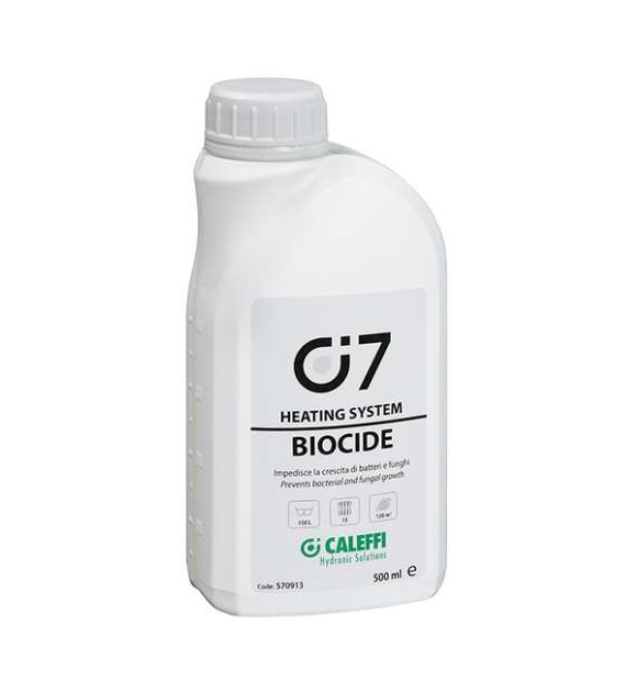 Zapobiega rozwojowi bakterii oraz grzybów C7 BIOCIDE CALEFFI