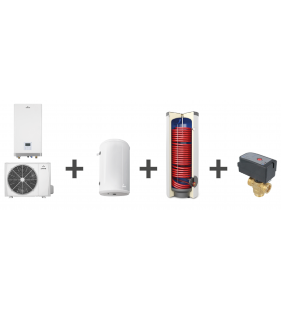 Pompa Ciepła SPLIT PRIMA S Hybrydowy System Grzewczy 1F R32 6GT G200 GALMET