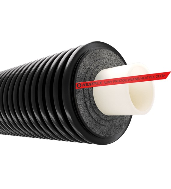 HEATPEX DELTA PEX Rura preizolowana HEAT UNO PN6 63/160