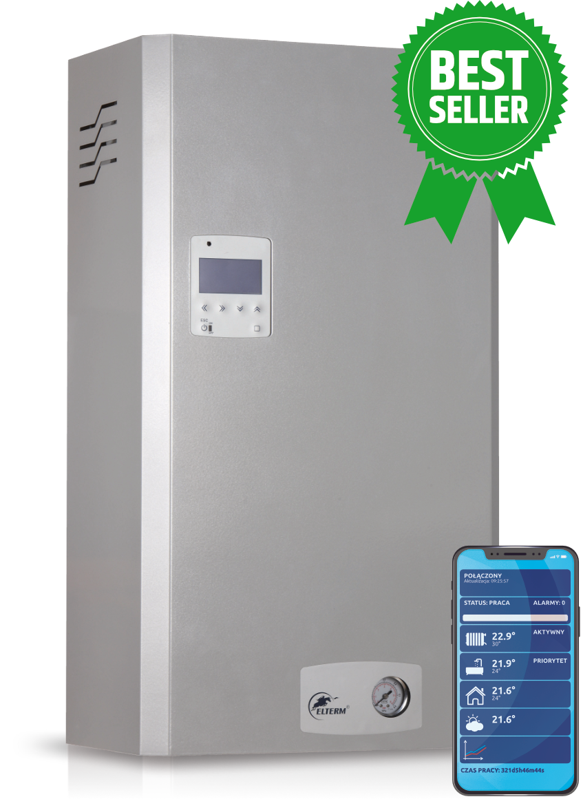 Kocioł elektryczny Pułkownik 12 kW - zaawansowana seria LCD