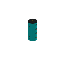 Zbiornik buforowy BME 200 SETLANS, izolacja wełna 5cm + pianka polietylenowa alufox 0,5cm + skay