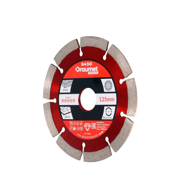 tarcza diamentowa segmentowa 125mm Draumet