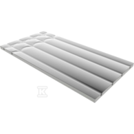 Płyta styropianowa do ogrzewania podłogowego z warstwą aluminium, element prosty z dwoma łukami, EPS300 1200x600x25 mm rozstaw 150mm ( SUCHA ZABUDOWA ) TIA