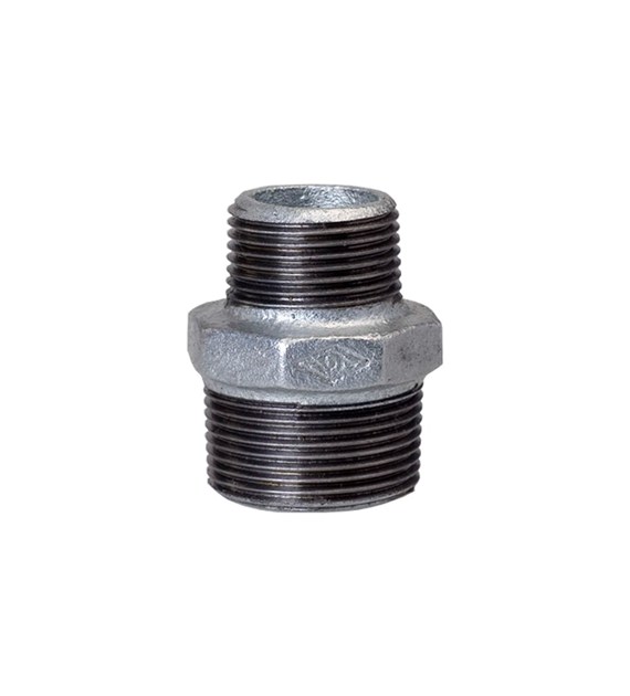 Nypel ocynkowany redukcyjny 1 1/4 x1/2  ( DN32 x DN15 ) ARKA