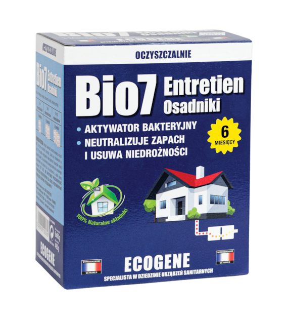 Preparat BIO7 480G do osadników ENTRETIEN EKSPLOATACJA