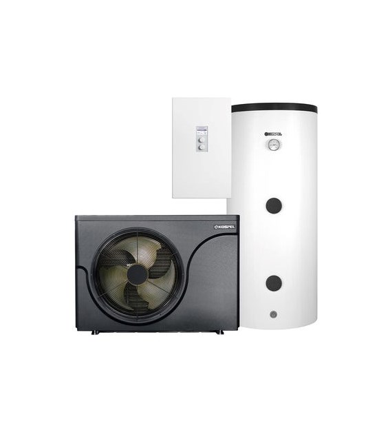 Pakiet zawierający pompę ciepła typu monoblok HPM2.Z-12 oraz zbiornik c.o./c.w.u. SWVPC-250/60 KOSPEL