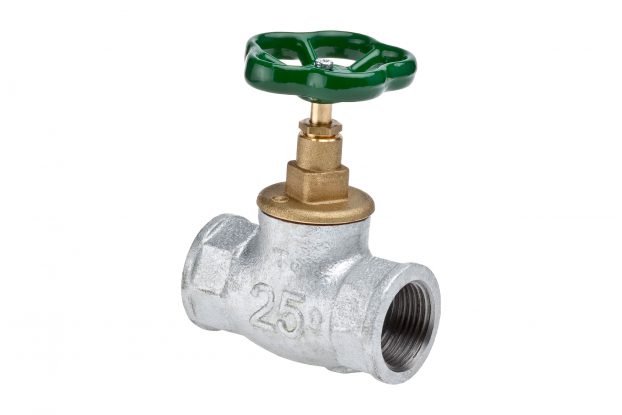 Zawór przelotowy żeliwny (figura M83) VIKING, żeliwo białe ciągliwe, uchwyt żeliwny, GW 1 1/2  ( DN40 ) VALVEX