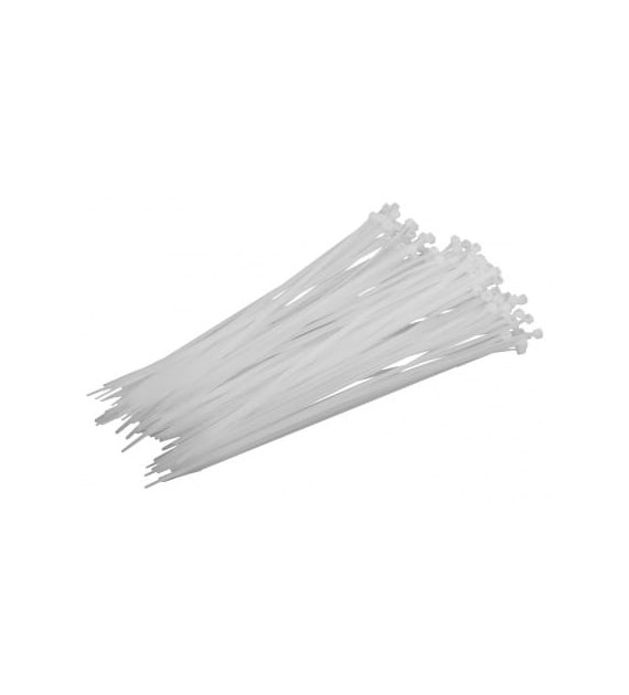 Opaski zaciskowe nylon białe, 2.5x100mm, 100szt. Proline 59110B
