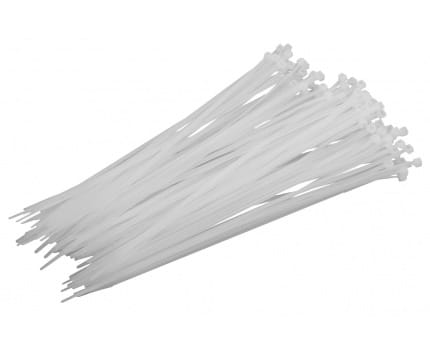 Opaski zaciskowe nylon białe, 2.5x100mm, 100szt. Proline 59110B