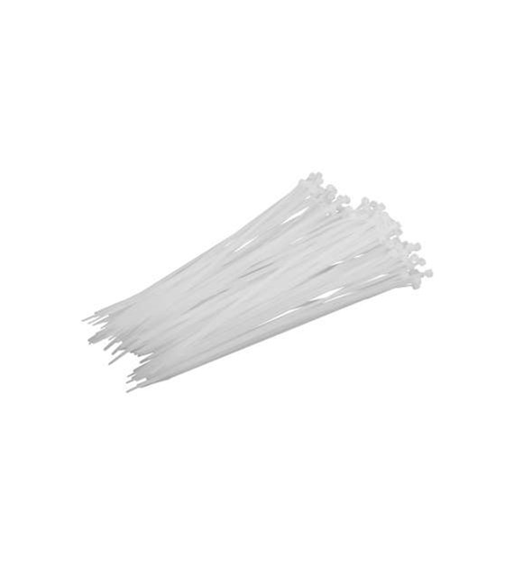 Opaski zaciskowe nylon białe 2.5x200 mm - 100 szt. PROLINE