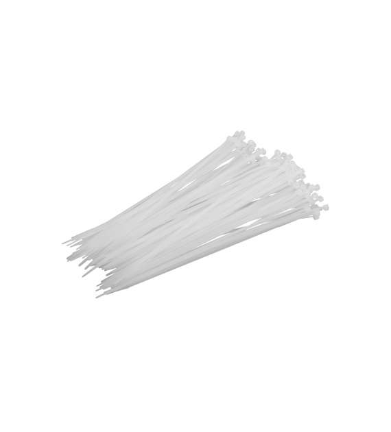 Opaski zaciskowe nylon białe 2.5x200 mm - 100 szt. PROLINE