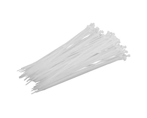 Opaski zaciskowe nylon białe 2.5x200 mm - 100 szt. PROLINE