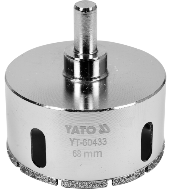 Wiertło do gresu 68mm do wiercenia na mokro i na sucho YATO