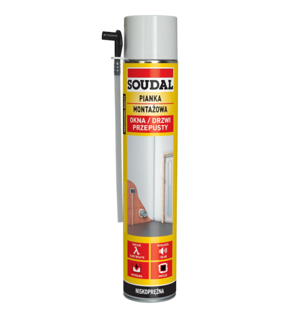 Pianka montażowa 750ml wężykowa (rurka) SOUDAL
