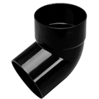 Kolano 90x90/67 jednokielichowe, Kanion PVC czarny 3024196 WAVIN