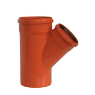 Trójnik kanalizacyjny PVC 250x200/45 PROFIL PIŁA