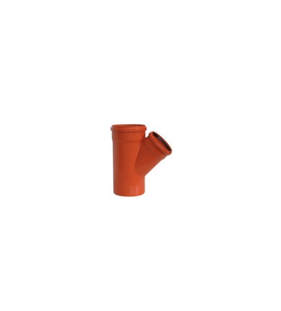 Trójnik kanalizacyjny PVC 250x200/45 PROFIL PIŁA