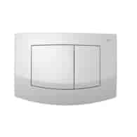 Przycisk spłukujący podwójny do WC TECEambia 214 x 152 x 22 mm z tworzywa sztucznego biały