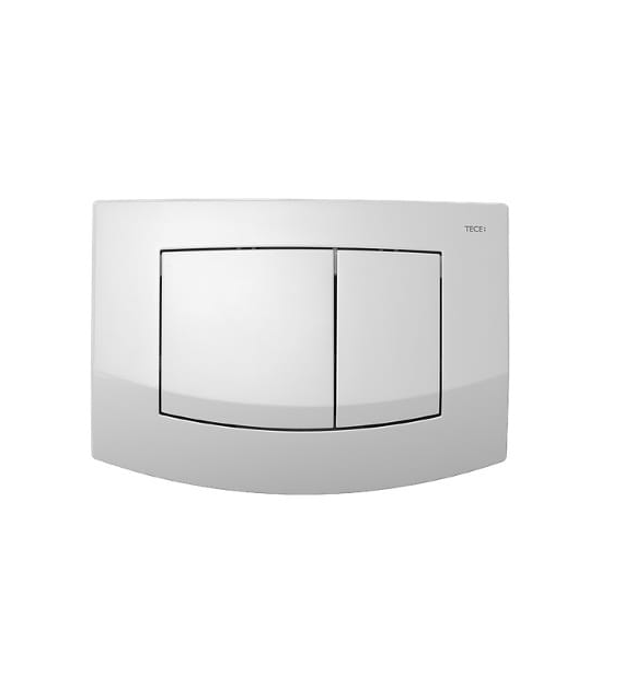 Przycisk spłukujący podwójny do WC TECEambia 214 x 152 x 22 mm z tworzywa sztucznego biały