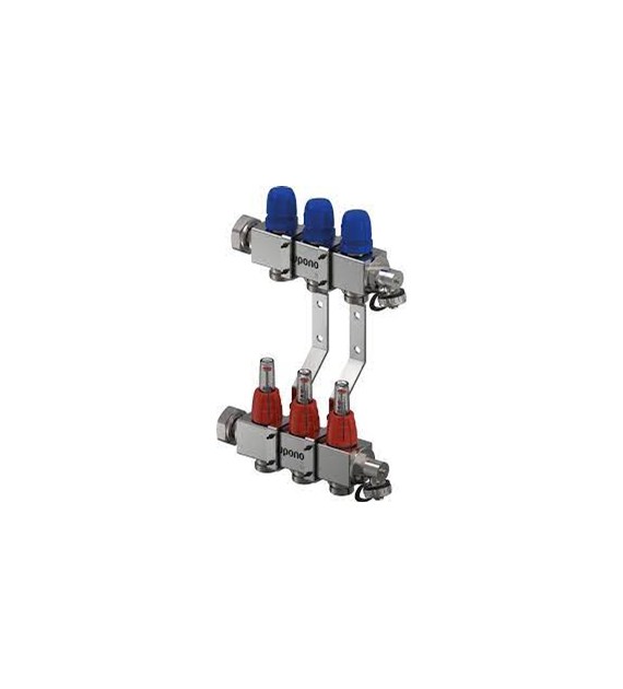 Uponor Vario C rozdzielacz z przepływomierzem FM 3X