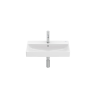 ONA Umywalka ścienna 60x36 cm CPT Fineceramic® BIAŁY POŁYSK ROCA