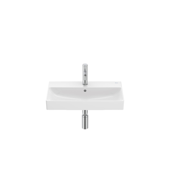 ONA Umywalka ścienna 60x36 cm CPT Fineceramic® BIAŁY POŁYSK ROCA