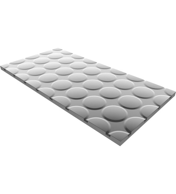 Płyta styropianowa do ogrzewania podłogowego z warstwą aluminium, element skrętny, EPS300 1200x600x25 mm rozstaw 150mm ( SUCHA ZABUDOWA ) TIA