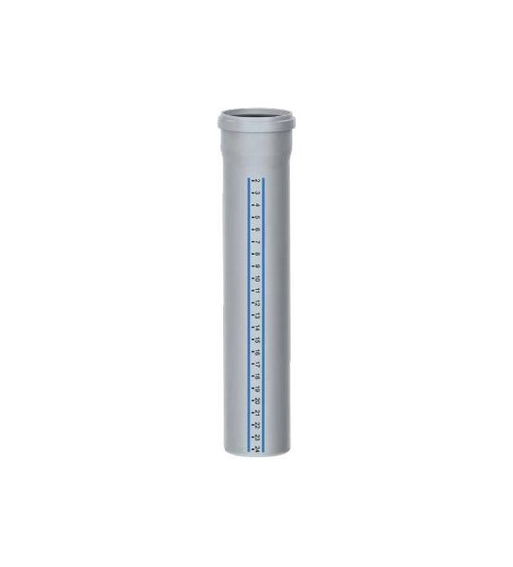 Rura HTplus HTEM z kielichem PP 50 mm 0,315 m szara