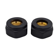 Złączka do miedzi 15x3/4 CZARNY MAT ( komplet = 2 szt ) GOSHE