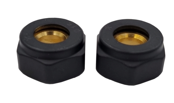 Złączka do miedzi 15x3/4 CZARNY MAT ( komplet = 2 szt ) GOSHE