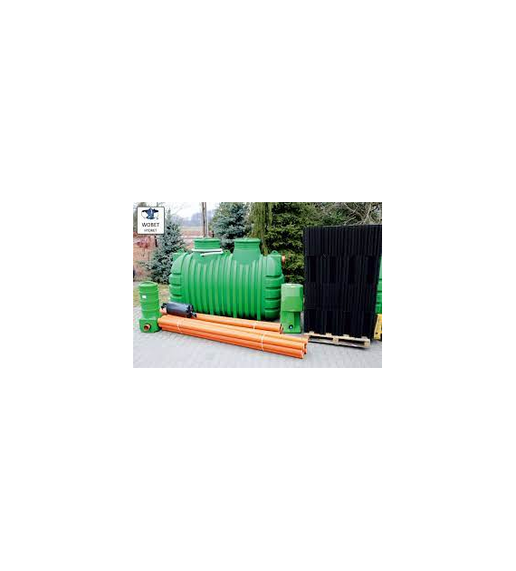 Oczyszczalnia 3m3 II-kom z pakietami rozsączajacymi PRO-1R 24mb