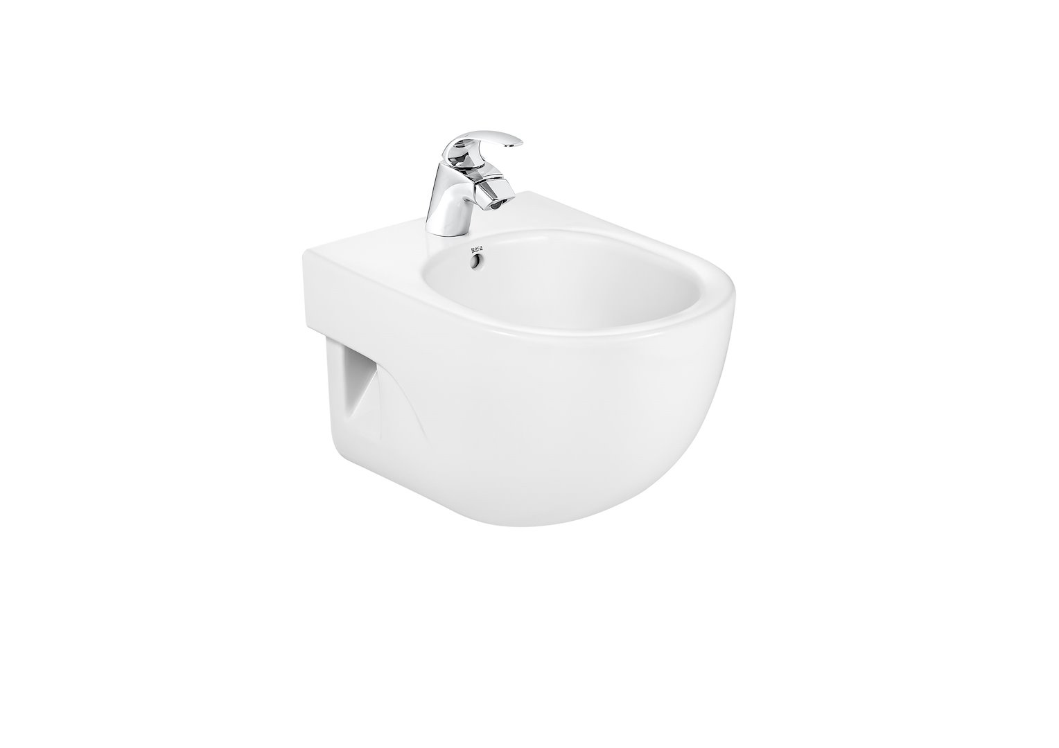 MERIDIAN Bidet podwieszany Compacto 48 cm (odkryte mocowania) ROCA