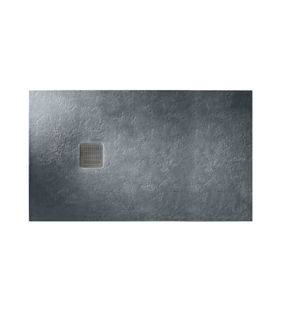 Brodzik prostokątny 1000 x 900 mm syfon w komplecie SZARY ŁUPEK TERRAN ROCA